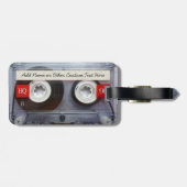 おもしろい80のカセットテパーソナライズされたープ ラゲッジタグ (裏面横)