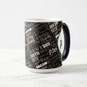 おもしろい80thバースデーパーティーモノグラパーソナライズされたム モーフィングマグカップ (正面右)