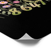 おもしろい8647花フローラボホ男性へと女性 ポスター (角)