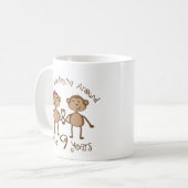 おもしろい9結婚周年記念品 コーヒーマグカップ (正面左)