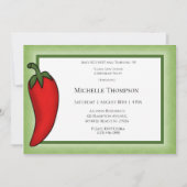 おもしろい90thまたは任意の年齢レッドホットペッパー誕生日 招待状 (正面)