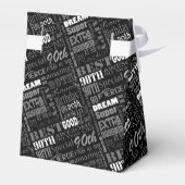 おもしろい90thバースデーパーティーモノグラパーソナライズされたム フェイバーボックス (裏面サイド)