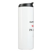 「おもしろい98%疲れ、2%つぶす タンブラー (回転左)