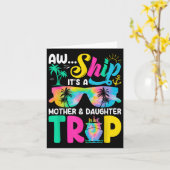 おもしろい あー しまった 母娘の旅行 母の日 女性 カード (黄色い花)