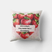 おもしろい&いちごやる気を起こさせるプリントクッション クッション (裏面)