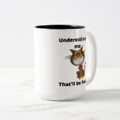 おもしろい、おもしろいことわざコーヒーマグ ツートーンマグカップ (正面右)