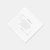 おもしろい、おもしろいファクトミニマル結婚リスト スタンダードカクテルナプキン (角)