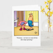 おもしろい&おもしろい笑いユーモアグリーティ空白のングカード カード (黄色い花)