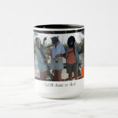 おもしろい、おもしろい マグカップ (中央)