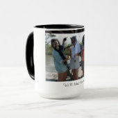 おもしろい、おもしろい マグカップ (正面左)