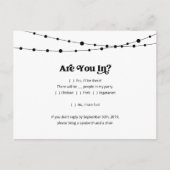 おもしろい&おもしろいRSVPポストカード インビテーションポストカード (正面)