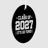 おもしろい かっこいい 卒業おめでとう 2027年度卒業生 オーナメント (正面)