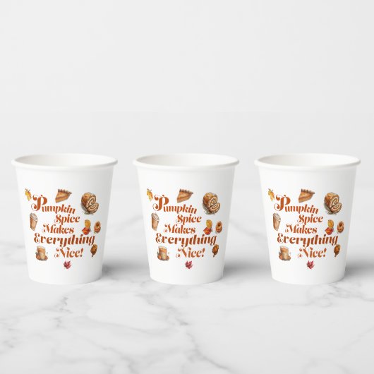 おもしろい「かぼちゃスパイスですべて素敵」フェスティバル 紙コップ (複数)