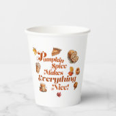 おもしろい「かぼちゃスパイスですべて素敵」フェスティバル 紙コップ (正面)
