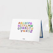 おもしろい&かわいいアルファベットABCsのカスタムメッセージ カード (裏面)