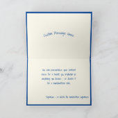 おもしろい&かわいいアルファベットABCsのカスタムメッセージ カード (内部)