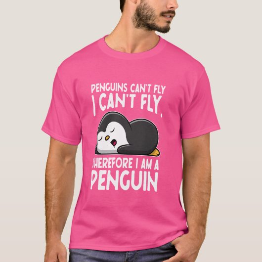 おもしろい&かわいいペンギンのグラフィック&ペンギン愛好家 Tシャツ (正面)