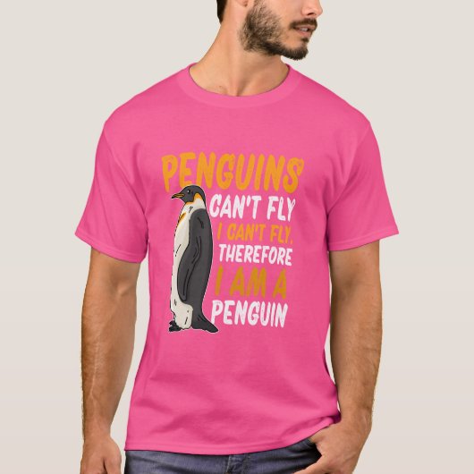 おもしろい&かわいいペンギンのグラフィック&ペンギン愛好家 Tシャツ (正面)