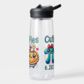 おもしろい「かわいこちゃんパイ」かわいいパイのシンボル&パイパン ウォーターボトル (左面)