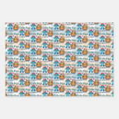 おもしろい「かわいこちゃんパイ」かわいいパイのシンボル&パイパン ラッピングペーパーシート (正面3)