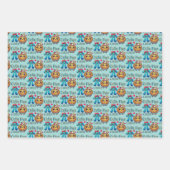 おもしろい「かわいこちゃんパイ」かわいいパイのシンボル&パイパン ラッピングペーパーシート (正面2)