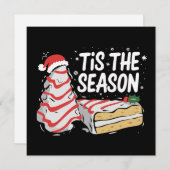 おもしろい!この季節にぴったりなクリスマスツリーケーキ、デビー シーズンカード (正面/裏面)