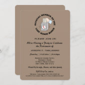 おもしろい、しかし、古典的な退職パーティーあなたの色を選択 招待状 (正面/裏面)