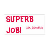 おもしろい「すばらしい仕事！」 教育者のゴム印 セルフインキングスタンプ (デザイン)