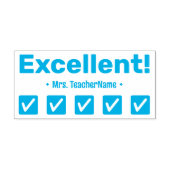 おもしろい「すばらしい!」 先生フィードバックラバースタンプ セルフインキングスタンプ (デザイン)