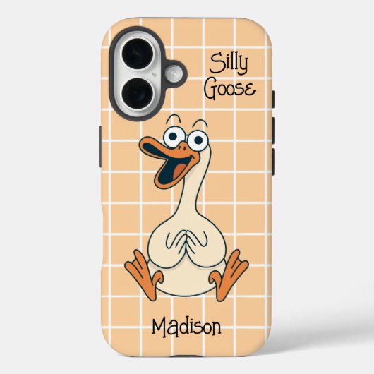 おもしろい だまされやすいガチョウのカスタムデザイン Case-Mate iPhoneケース (裏面)