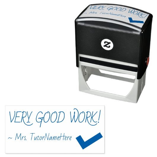 おもしろい「とても良い仕事！」 グレーディング用ゴム印 セルフインキングスタンプ (インサイチュ)