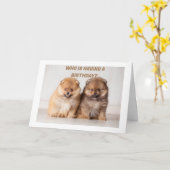 「おもしろい」の倍は誕生日上の「あなた」に願っている カード (黄色い花)