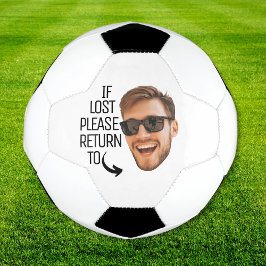 おもしろい もし紛失したら男性の顔の写真を返却 サッカーボール