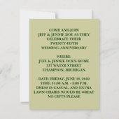 おもしろい〜アメリカゴシック記念パーティの招待状 招待状 (裏面)