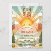 おもしろい・イン・ザ・サン・バースデーパーティー 招待状 (正面)