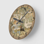 おもしろい·ウォ読ール·クロック ラウンド壁時計 (傾斜)