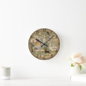 おもしろい·ウォ読ール·クロック ラウンド壁時計 (ホーム)