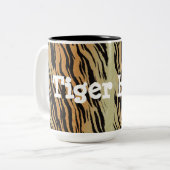 おもしろい・エキゾチック・タイガー・ブリー・マグ ツートーンマグカップ (正面左)