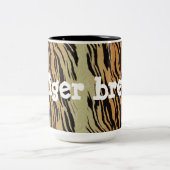 おもしろい・エキゾチック・タイガー・ブリー・マグ ツートーンマグカップ (中央)