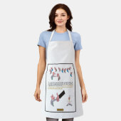 おもしろい エプロン (着用した状態)