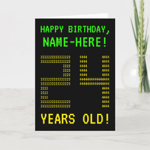 おもしろい、オタク系のネルディ「24歳！」 誕生日カード カード