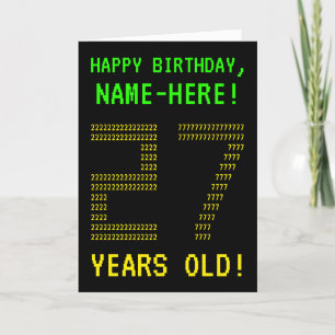 おもしろい、オタク系のネルディ「27歳!」 誕生日カード カード