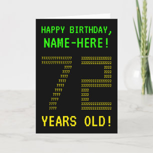 おもしろい、オタク系のネルディ「72歳!」 誕生日カード カード