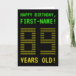 おもしろい、オタク系のネルディ「89歳！」 誕生日カード カード