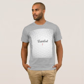 おもしろい オーソライズド 1イニシャル ゴルフ 名前入り Tシャツ (正面フル)