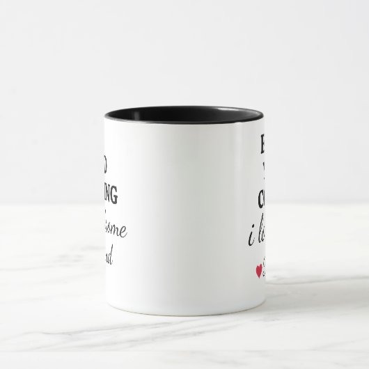 おもしろい オーダーメイド あなたのかっこいいコーヒーをお楽しみください マグカップ (中央)