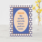 おもしろい!カスタムグレユーモアのあるイカード カード (黄色い花)