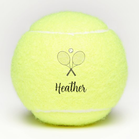 おもしろい!🎾カスタムテニスボール – 名前を追加 テニスボール (正面)