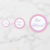 おもしろい!カスタムバルミツワー紙吹雪 コンフェッティ (裏面)