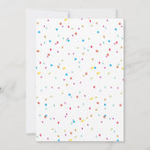 おもしろい&カラフルハッピーカワイモンスターバースデーパーティー 招待状 (裏面)